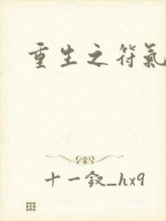 重生之符气冲天