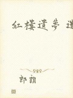 红楼遗梦 迷男