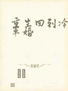 重生回到冷战前军婚