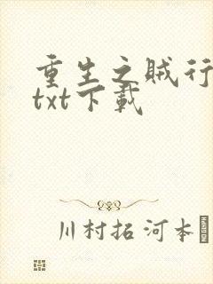 重生之贼行天下txt下载