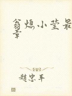 翁熄小莹最新节章