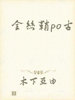 金丝鞘po古言封面