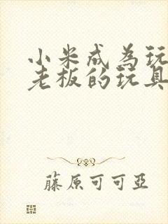 小米成为玩具店老板的玩具