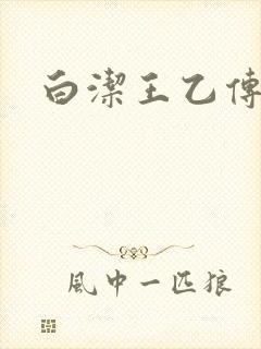 白洁王乙传说