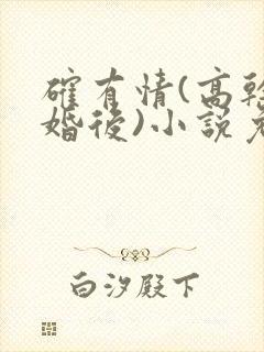 确有情(高干 婚后)小说免费