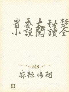 省委大秘楚东恒小说阅读全文