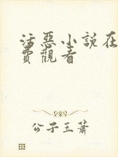 活恶小说在线免费观看封面