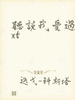 听说我爱过你txt