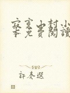 寂寞山村小说全本免费阅读