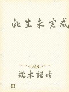 此生未完成