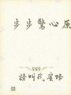 步步惊心原著