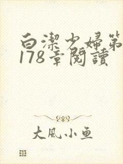 白洁少妇第1一178章阅读