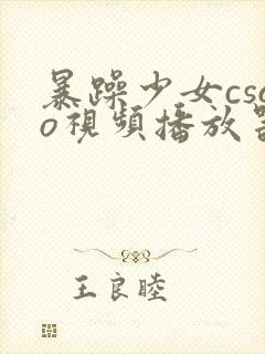 暴躁少女csgo视频播放器推荐封面