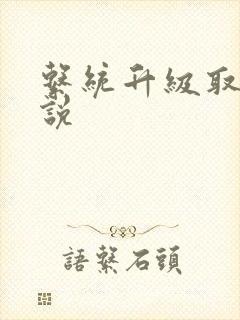 系统升级取液小说