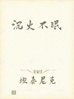 沉火不眠封面