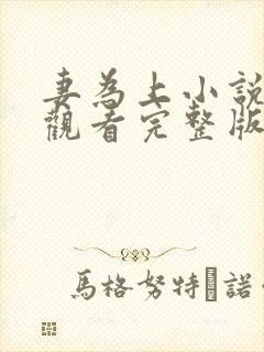 妻为上小说免费观看完整版笔趣阁