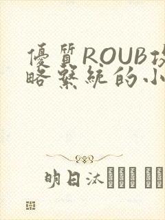 优质ROUB攻略系统的小说最新章节