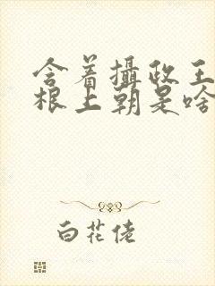 含着摄政王的紫根上朝是啥小说