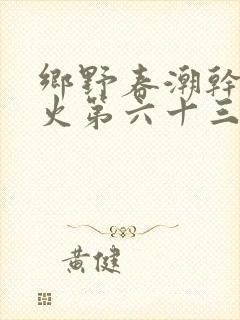 乡野春潮干柴烈火第六十三章