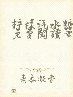 柠檬汽水糖全文免费阅读笔趣阁