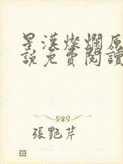 星汉灿烂原著小说免费阅读