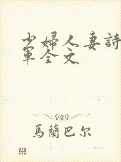 少妇人妻诗雨小军全文