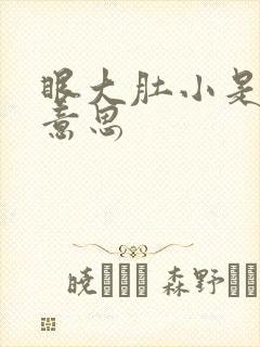 眼大肚小是什么意思