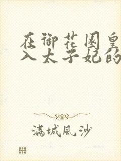 在御花园皇上进入太子妃的小说