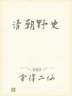 清朝野史