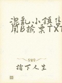 混乱小镇售票员用B检票TXT