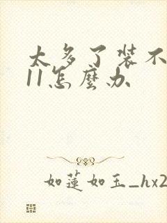 太多了装不下h11怎么办