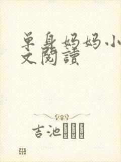 单身妈妈小说全文阅读