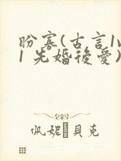 盼寡(古言1v1 先婚后爱)荔枝好多封面