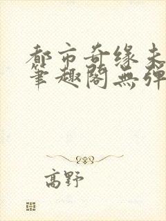 都市奇缘未删节笔趣阁无弹窗