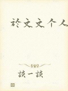 于文文个人简历