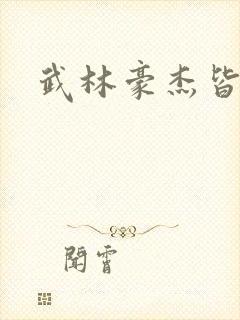 武林豪杰皆我奴