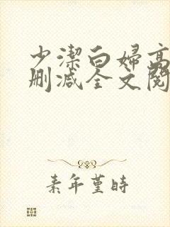 少洁白妇高义无删减全文阅读