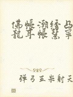 佛帐潮绣凸浮双龙耳帐慧宁法师