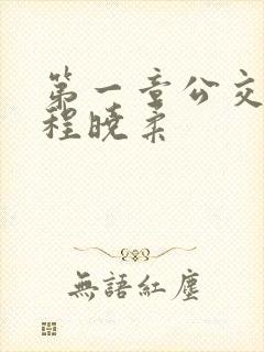 第一章公交激战程晓柔