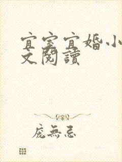 宜室宜婚小说全文阅读