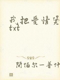 我把爱情煲成汤txt