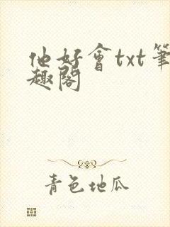 他好会txt笔趣阁
