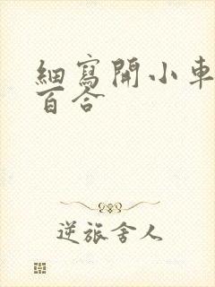 细写开小车车的百合