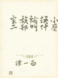 家族轮换小说第二部叫什么名字