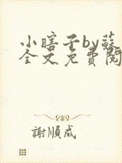 小瞎子by苏软全文免费阅读