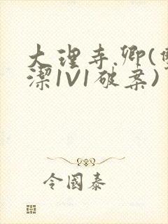 大理寺.卿(双洁1V1破案)