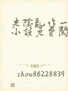 光阴乱作一团的小说免费阅读