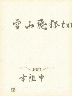 雪山飞狐txt