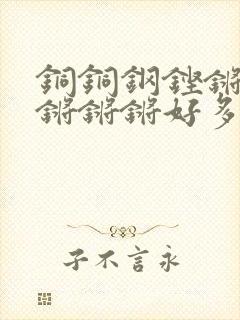 铜铜钢铿锵锵锵锵锵锵好多少阅读