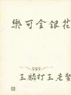 乐可金银花小说封面